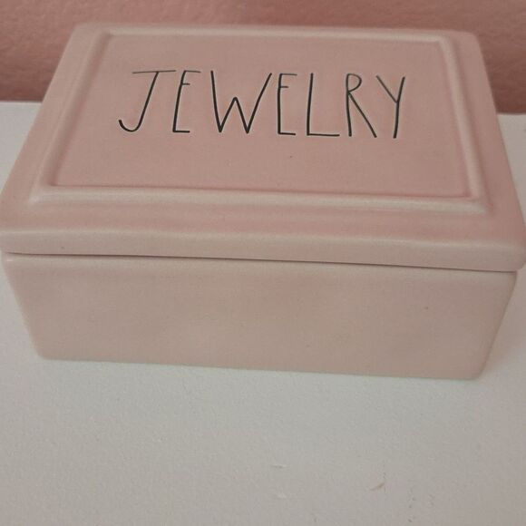 Rae Dunn Pink Jewelry Box With Lid - Picture 2 of 5